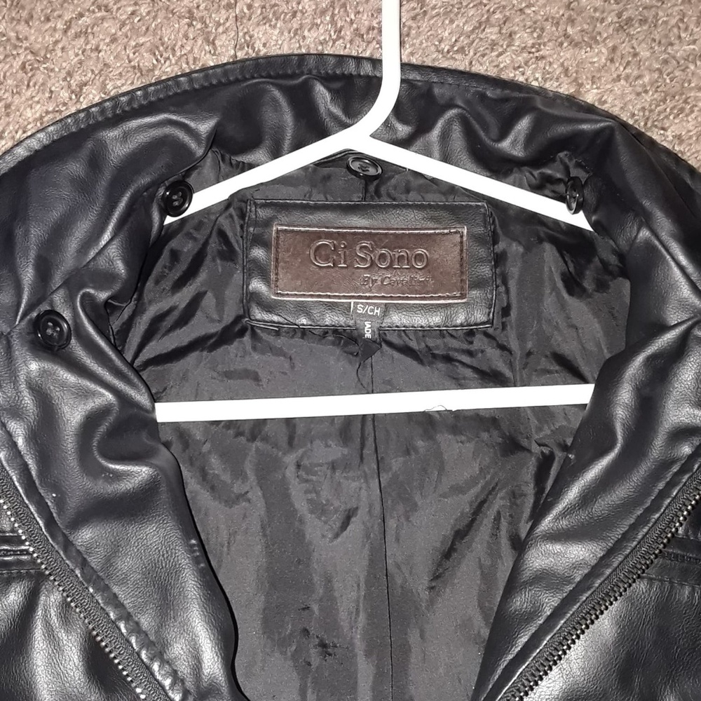 Ci Sono Black Faux leather Jacket